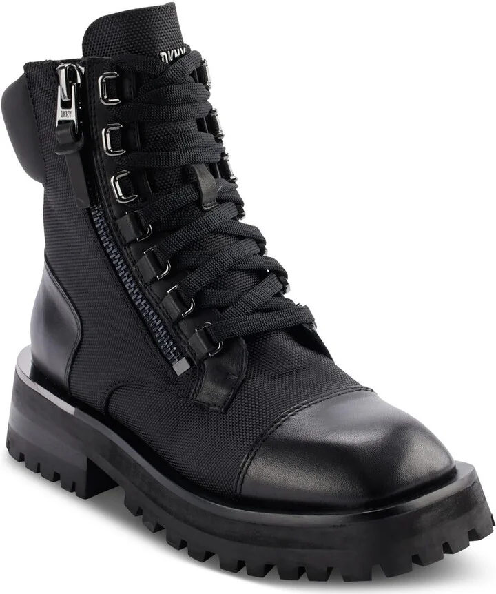 RIVER Womens Lace-Up Leather Winter & Snow Boots