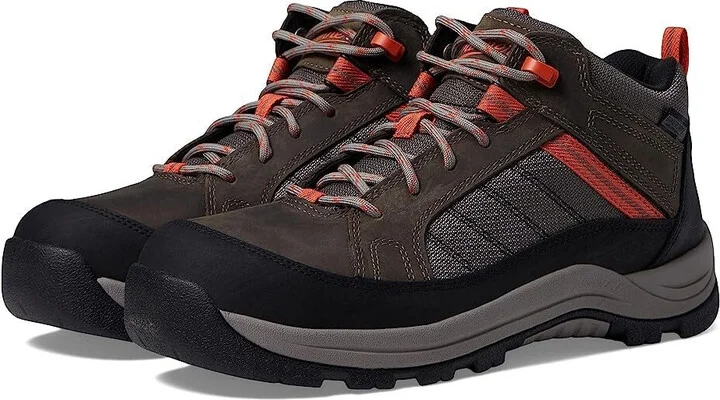 Riverside Women's US 7 Gray Orange Waterproof Ankle Hiking Boots Rock56