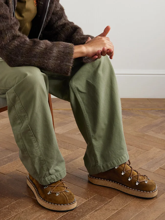 Rivet Studded Suede Shoes - Image 2