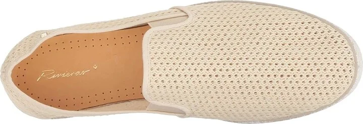 Rivieras Classic Mesh Slip-On Slip on Shoes Beige : EU 36 (US Women's 4.5) Medium, Canvas/Textile - Image 3