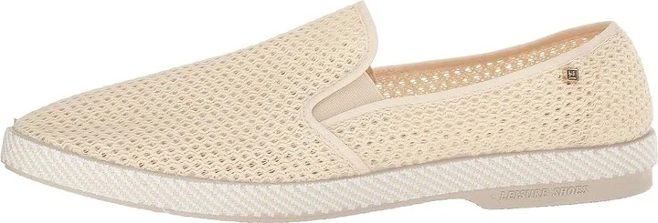 Rivieras Classic Mesh Slip-On Slip on Shoes Beige : EU 36 (US Women's 4.5) Medium, Canvas/Textile - Image 7
