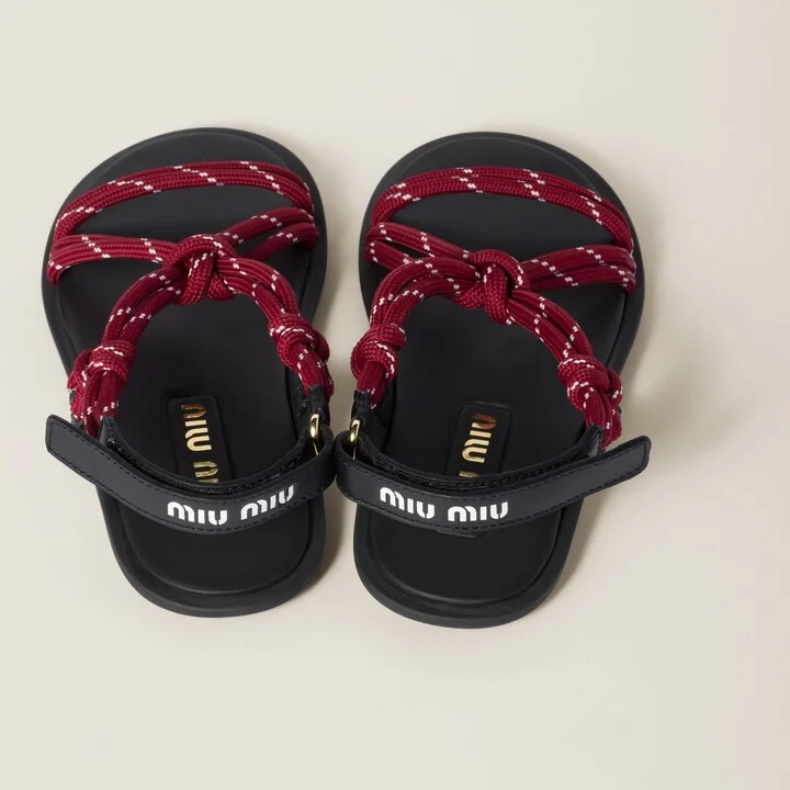 Riviere cord and leather sandals - Image 3