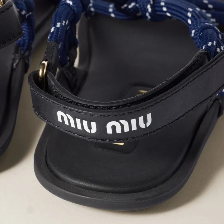 Riviere cord and leather sandals - Image 3