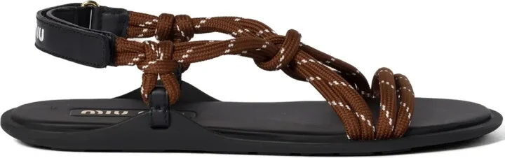 Rivière knotted sandals