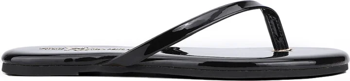 Rivington Flip Flop in Black Patent