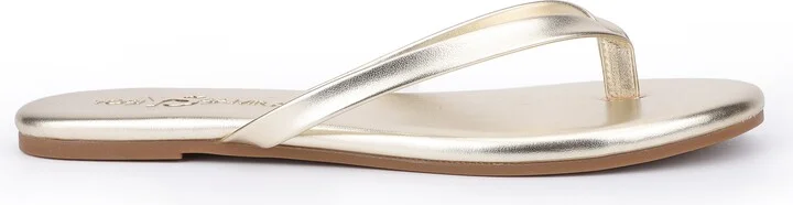 Rivington Flip Flop in Gold