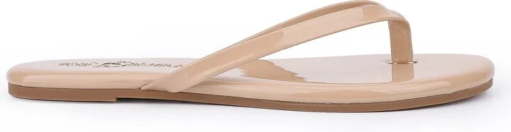 Rivington Flip Flop in Nude Patent