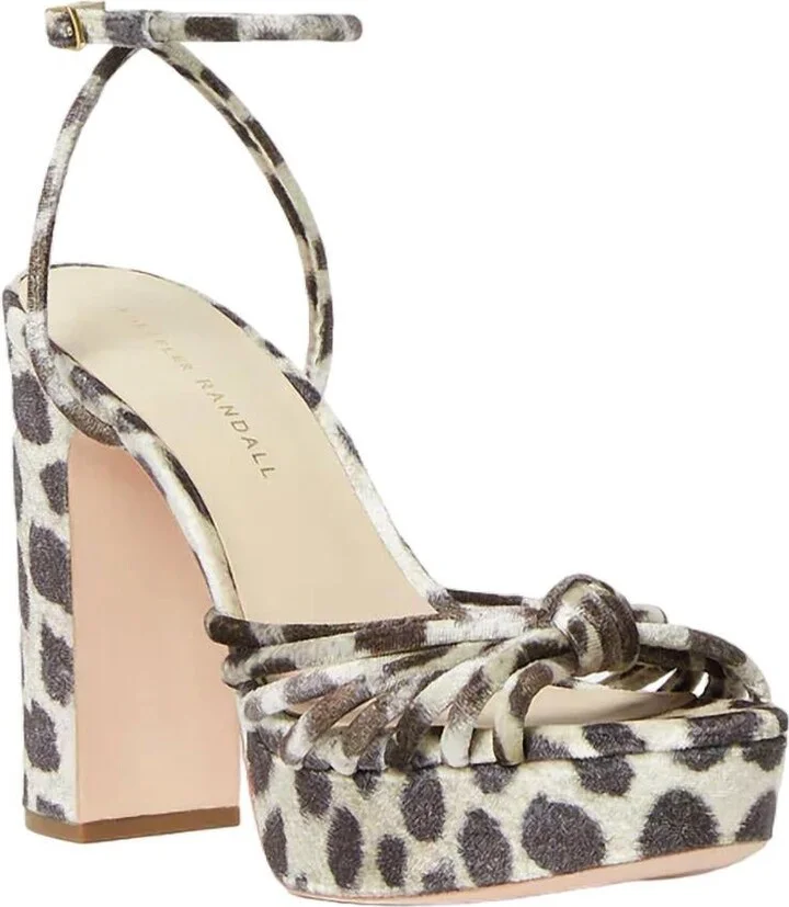 Rivka Knot Platform Sandal In Leopard