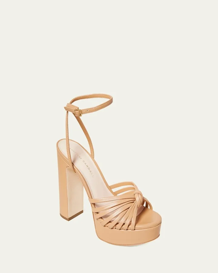 Rivka Metallic Knot Platform Sandals - Image 5
