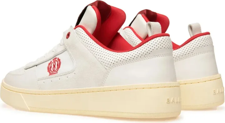 Riweira logo-embroidered leather sneakers - Image 3