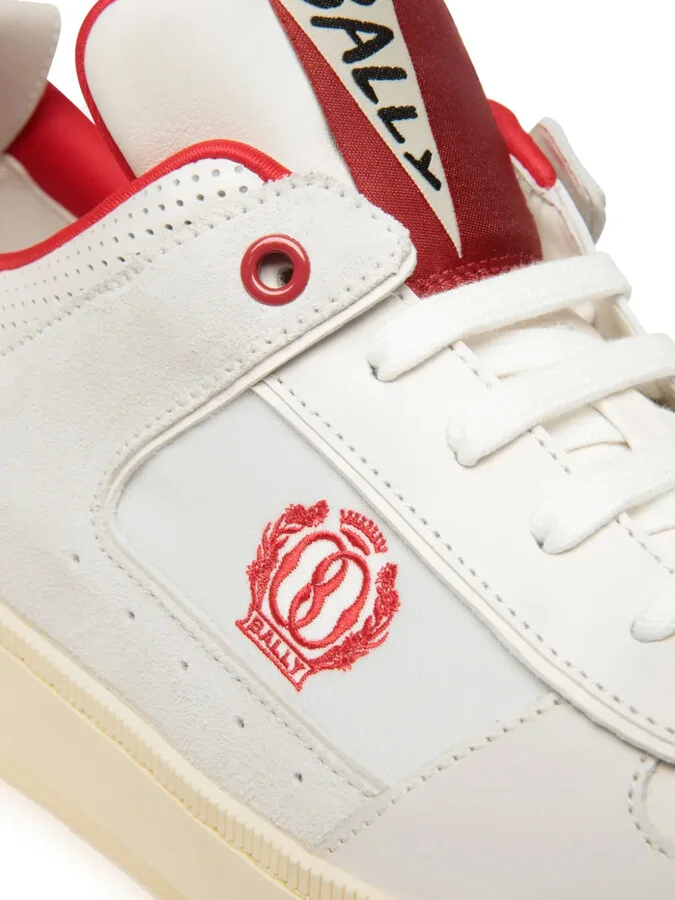 Riweira logo-embroidered leather sneakers - Image 5
