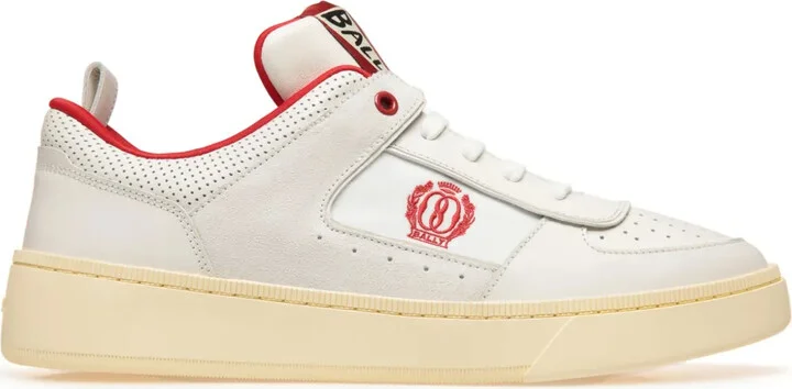 Riweira logo-embroidered leather sneakers