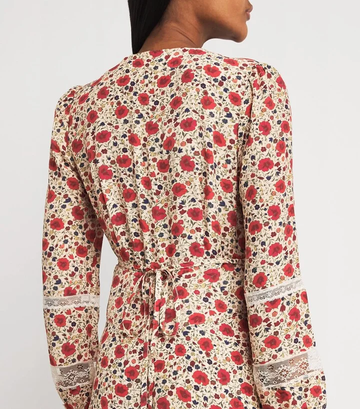 Rixo Floral Raven Midi Dress - Image 6