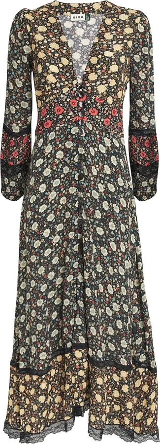 Rixo Floral Raven Midi Dress