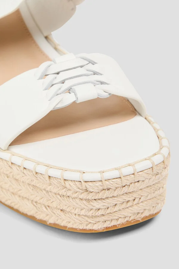 Riya leather espadrille wedge sandals - Image 4