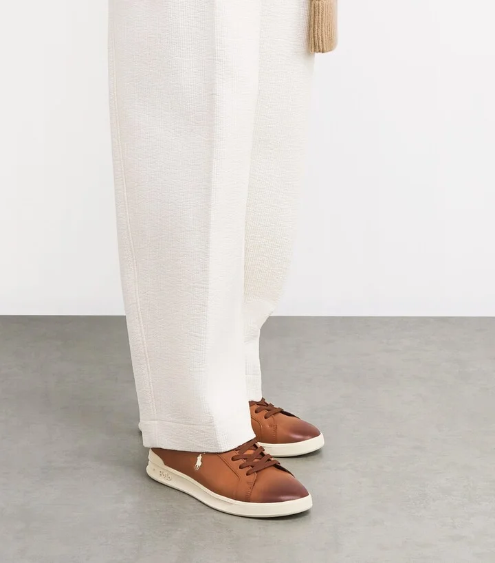 RLX Ralph Lauren Leather Heritage Court Ii Sneakers - Image 6