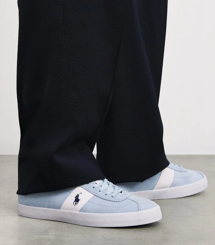 RLX Ralph Lauren Suede Polo Pony Court Sneakers - Image 2