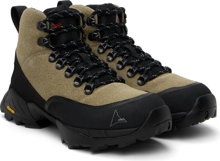 ROA Beige & Black Andreas Boots - Image 4