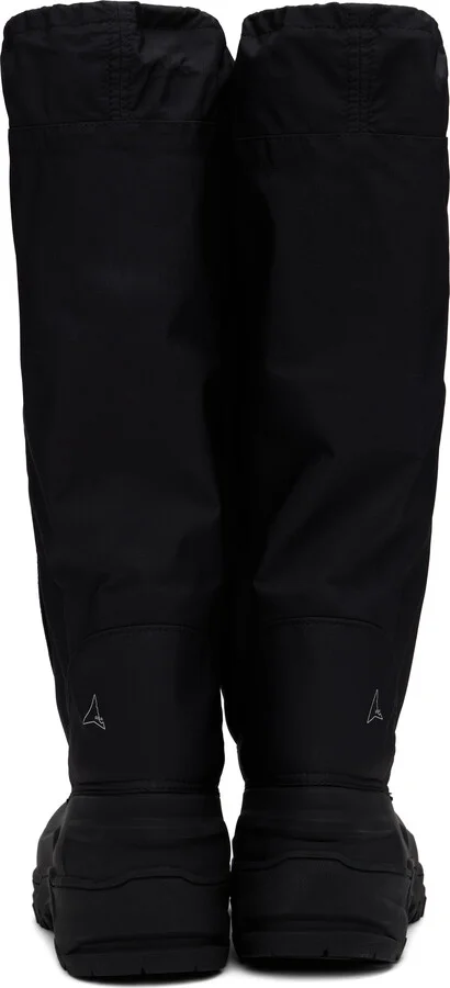 ROA Black Rubber Tall Boots - Image 2