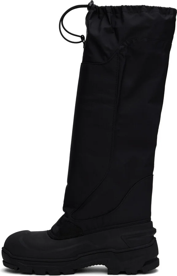 ROA Black Rubber Tall Boots - Image 3