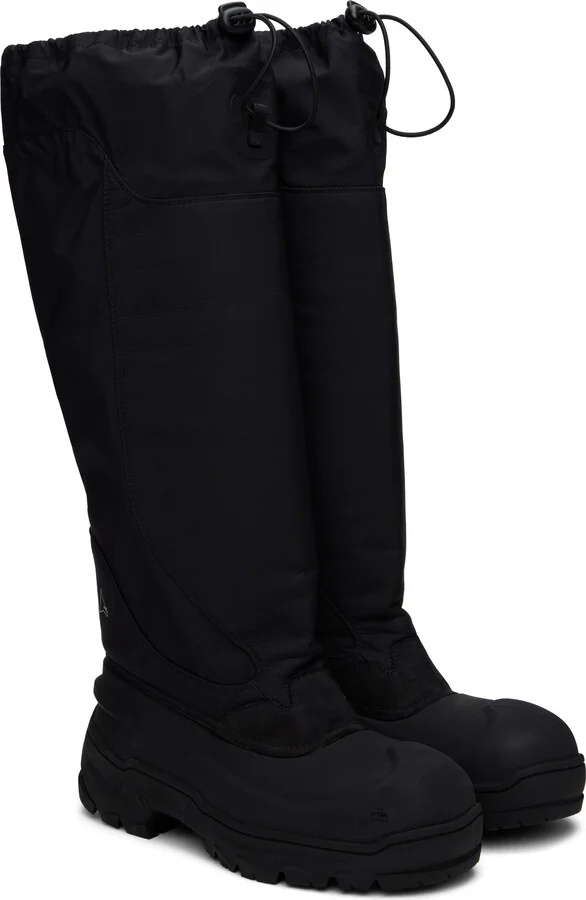 ROA Black Rubber Tall Boots - Image 4