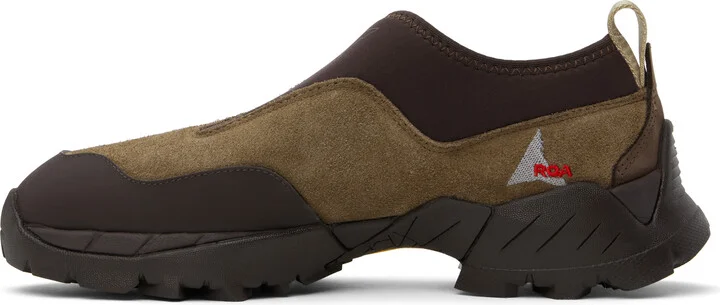 ROA Brown Slip On Sneakers - Image 3