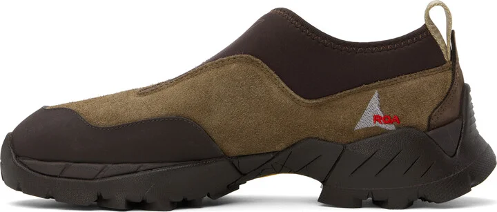 ROA Brown Slip On Sneakers - Image 3