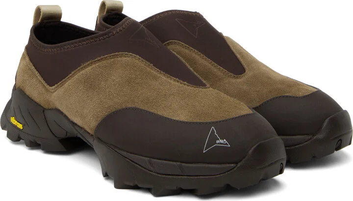 ROA Brown Slip On Sneakers - Image 4