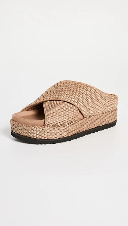 ROAM Cross Stack Raffia Platform Slides - Image 2