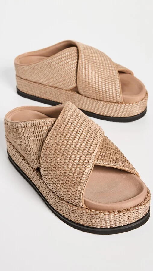 ROAM Cross Stack Raffia Platform Slides - Image 3
