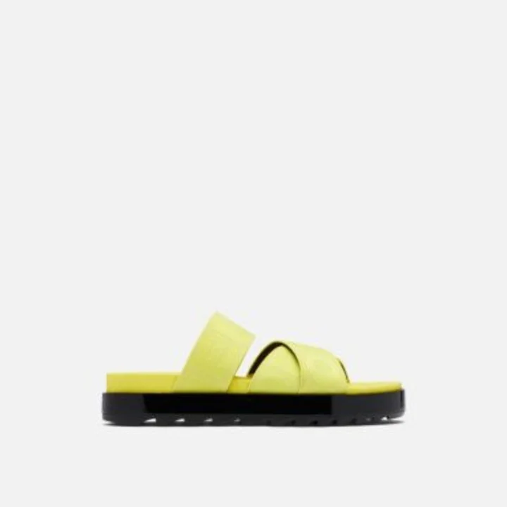 Roaming Sandal Women's US 9.5 Green Black Leather Slip-On Slide KHD1027