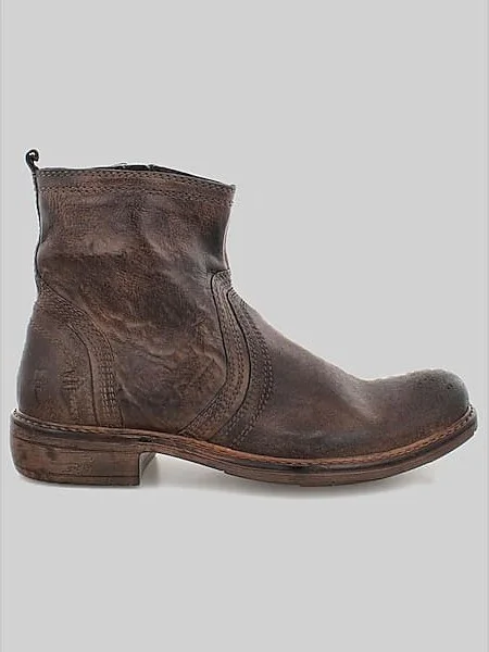 Roan Men's Crestone Plain Toe Boots Black Mud Rust
