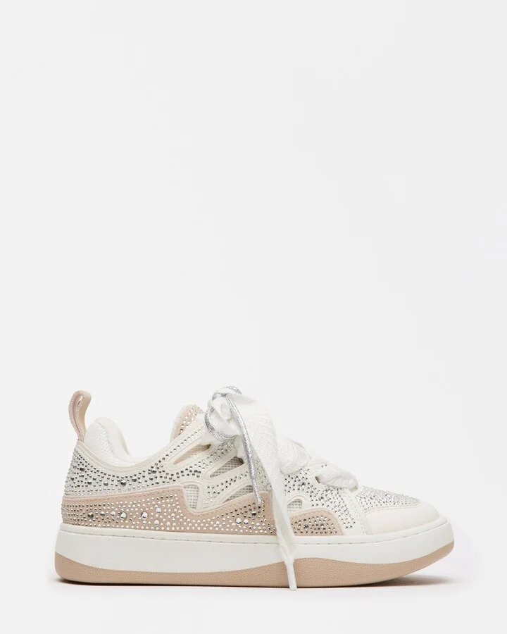 Roaring White Rhinestones