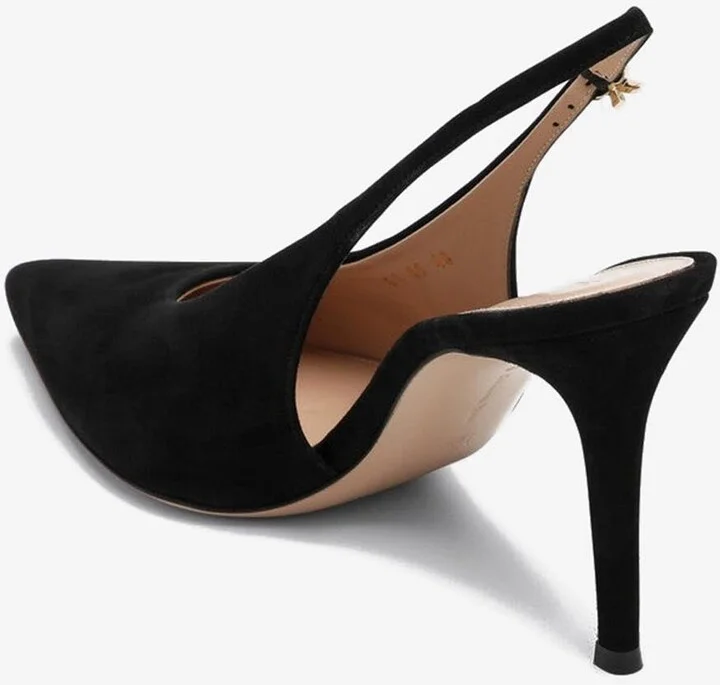 Robbie 75 Slingback Suede Pumps - Image 3