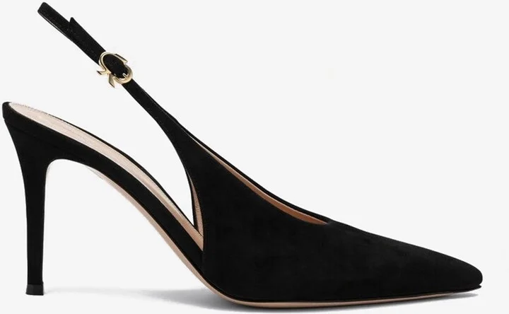 Robbie 75 Slingback Suede Pumps