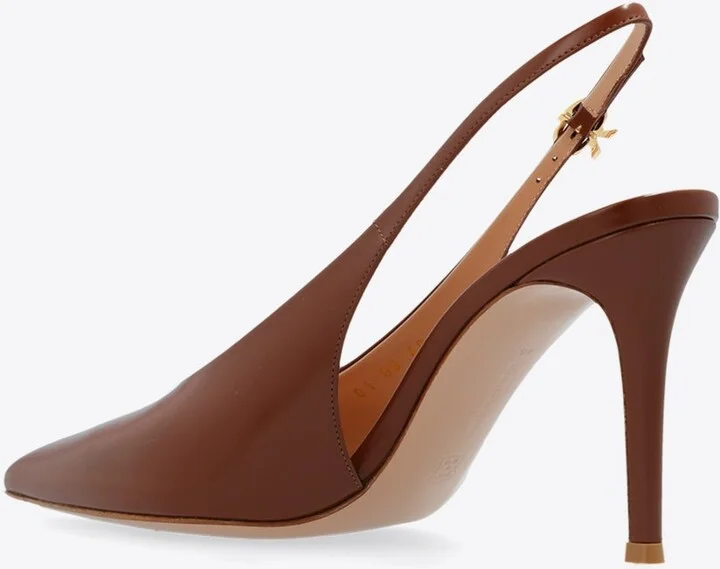 Robbie 85 Calf Leather Slingback Pumps - Image 2