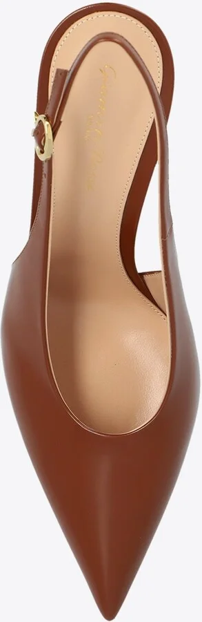 Robbie 85 Calf Leather Slingback Pumps - Image 3