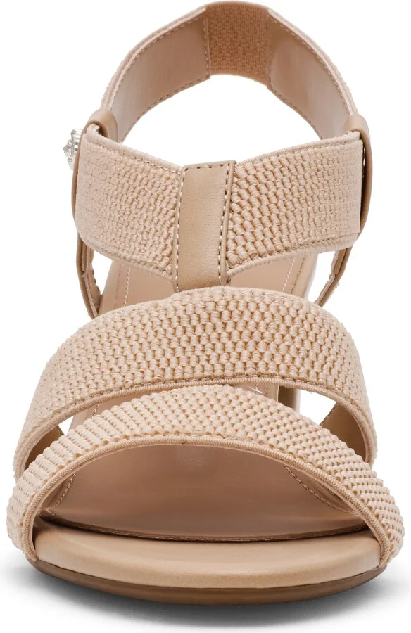 Robenia Woven Banded Block Heel Sandal - Image 2