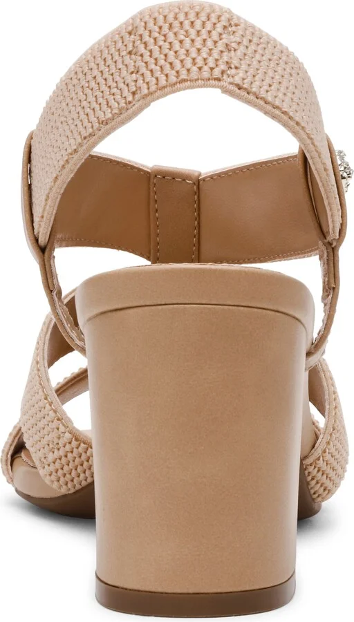 Robenia Woven Banded Block Heel Sandal - Image 3
