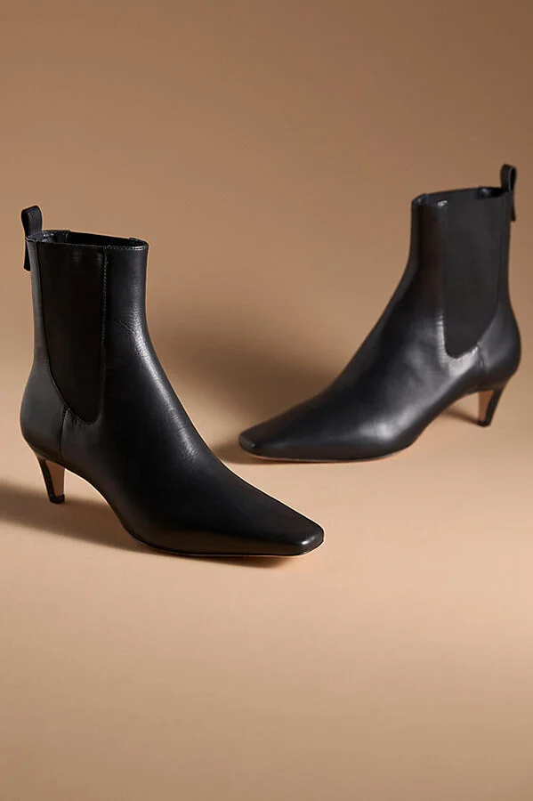 Roberta Snip-Toe Kitten-Heel Boots - Image 3