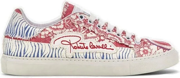 Roberto Cavalli Bandana Printed Low-Top Sneakers