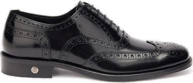 Roberto Cavalli Brogue Lace-Up Derby Shoes