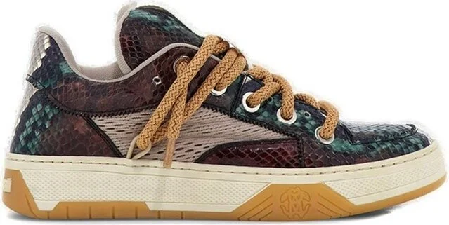 Roberto Cavalli Colorful Low-Top Sneakers
