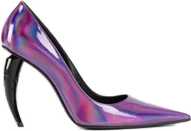 Roberto Cavalli Holographic Tiger Tooth Pumps