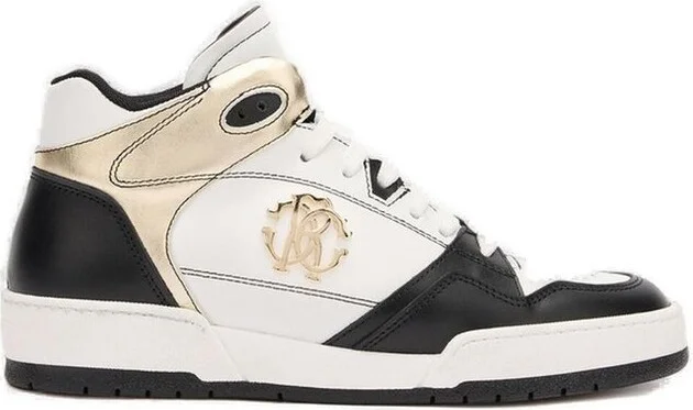 Roberto Cavalli Logo Plaque High-Top Sneakers