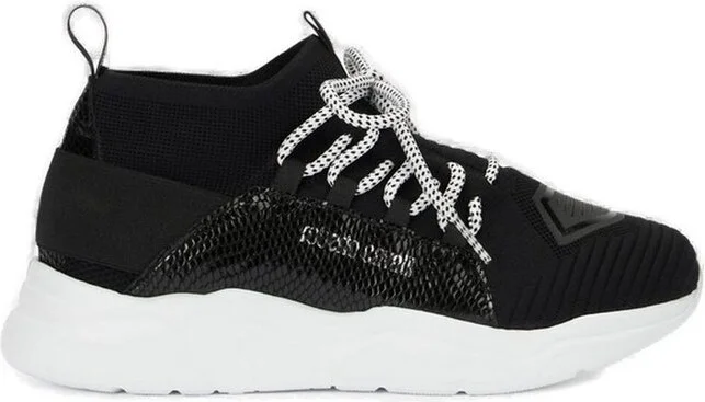 Roberto Cavalli Logo Printed Lace-Up Sneakers