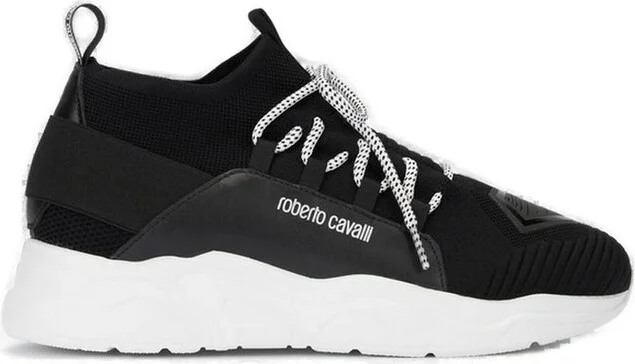 Roberto Cavalli Logo Printed Running Sneakers