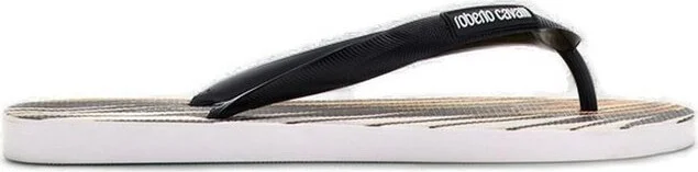 Roberto Cavalli Ray Of Gold Flip Flops