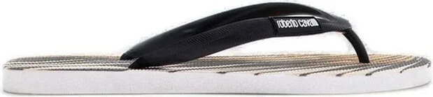 Roberto Cavalli Ray Of Gold Printed Flip Flops