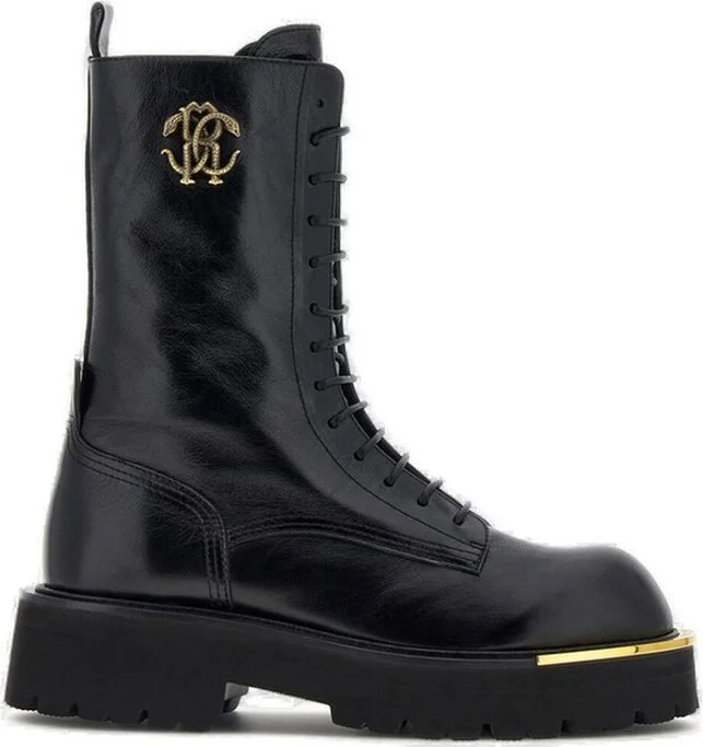 Roberto Cavalli RC Logo Combat Boots